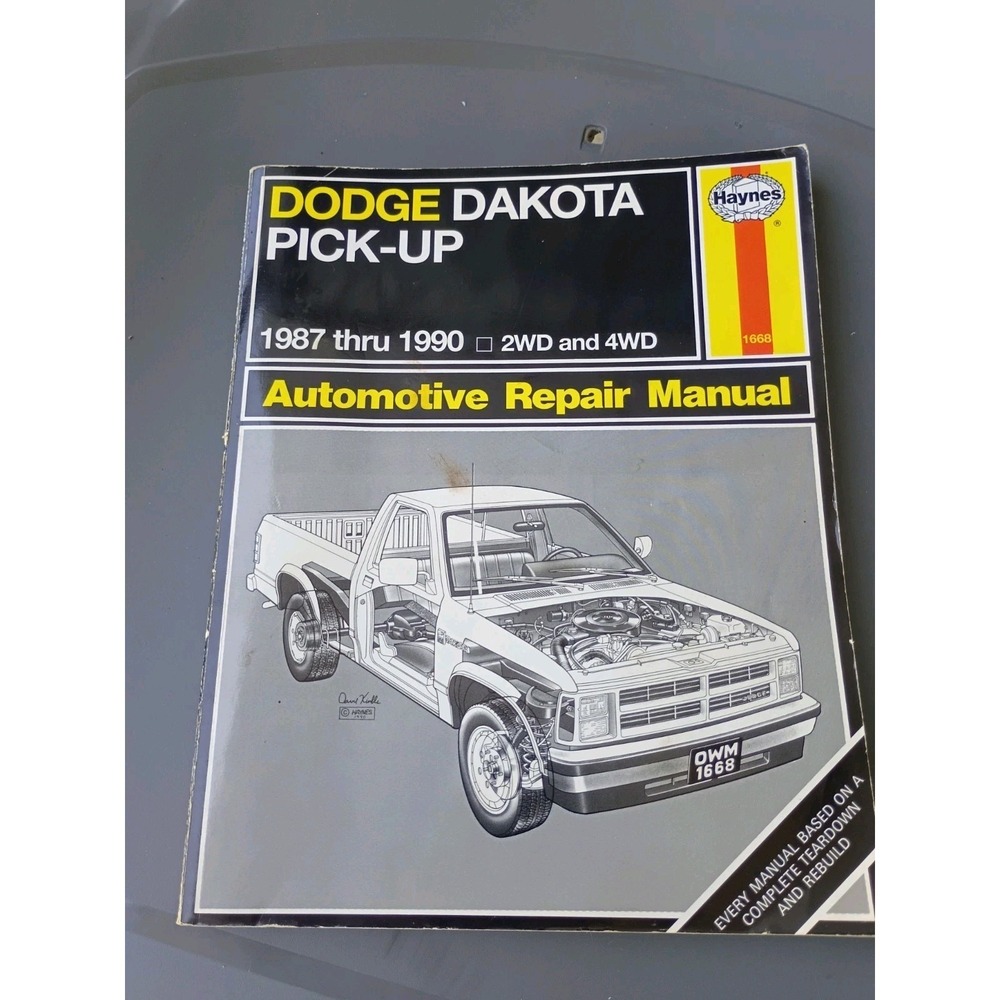 Haynes Automotive Repair Manual Dodge Dakota Pickup 1987-1990